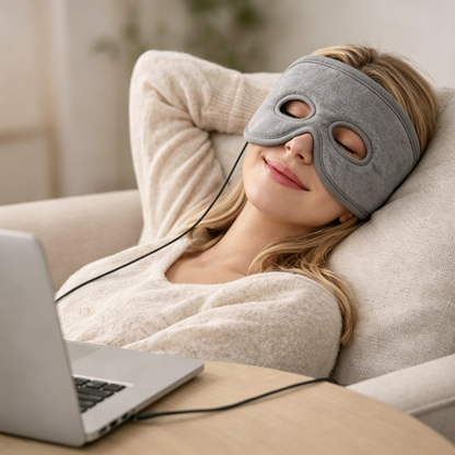 Heated Sinus Relief Eye Mask with Moist Heat